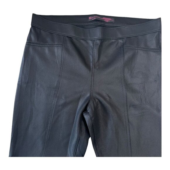 NO BOUNDARIES Women SZ XXL(19) Black Coating Skinny Jegging Pant Pull On Stretch - Picture 8 of 12